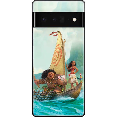 Disney Moana and Maui Set Sail Google Pixel 6 Pro Skin